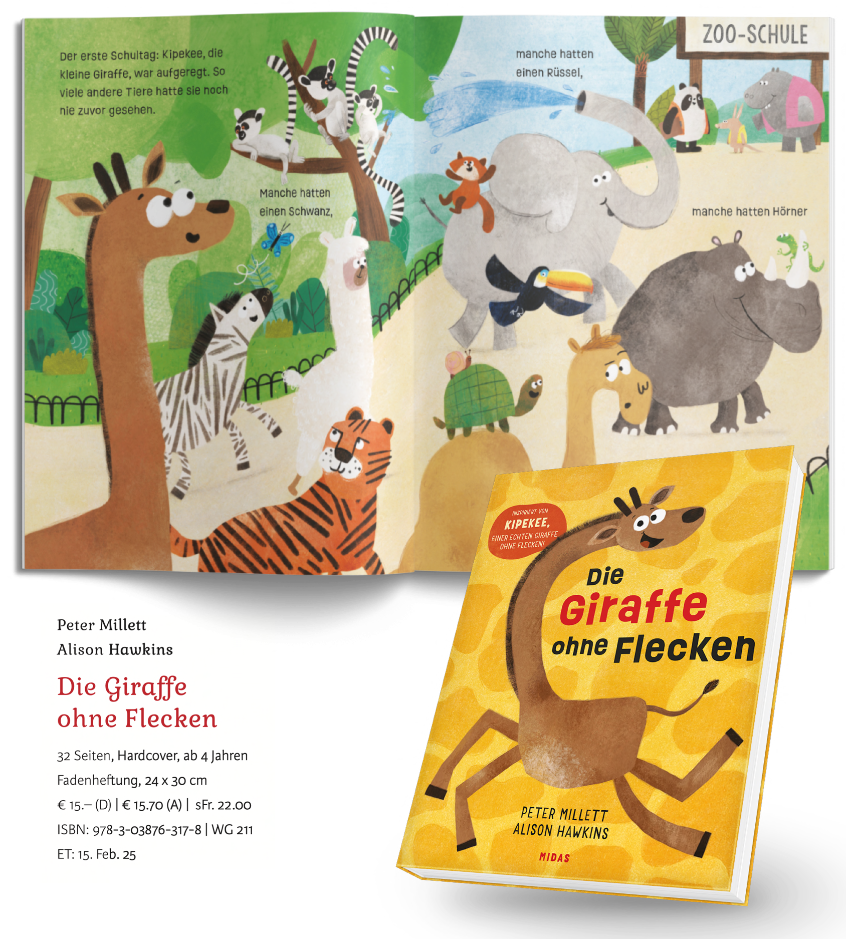 Die Giraffe ohne Flecken